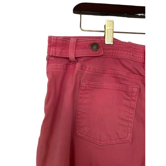 Liz Claiborne Vintage Woman's Size 14 Petite Straight Leg Fit Pink Denim Jeans - Picture 11 of 14